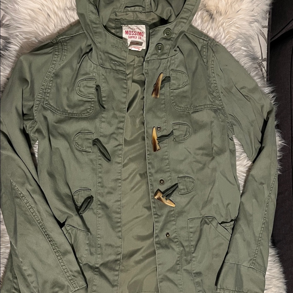 Mossimo Supply Co. Green Hooded Jacket
